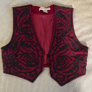 Vintage Wool Embroidery Vest